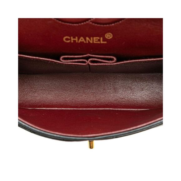 Pre Loved Chanel Small Classic Lambskin Double Flap Women Black Shoulder Bag - Picture 4 of 8